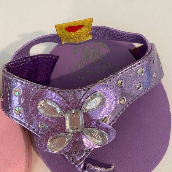 Build-A-Bear Replacement Sandals – Pink & Purple Gem Flip-Flops - Picture 6 of 6